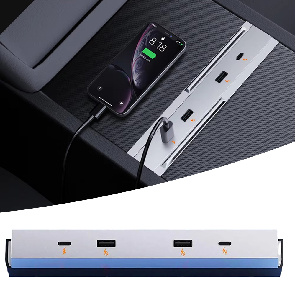 Usb Hub Type C - محطة شحن سريعة 27W-65W مع موزع