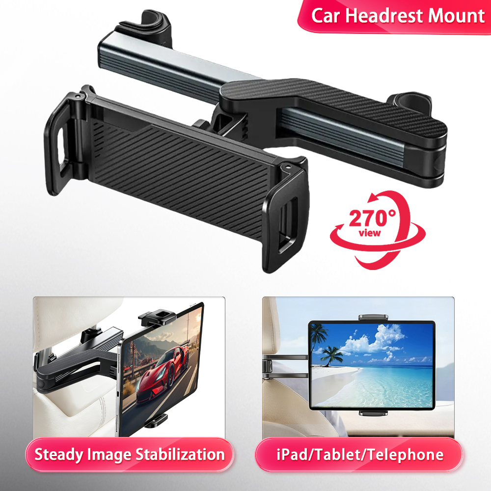 Toddler Tablet Accessories - حامل هاتف وتابلت تلسكوبي مطور للسيارة،