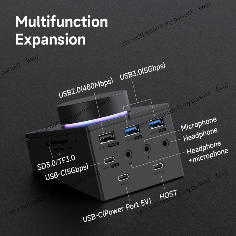 محول USB C مع أزرار اختصار، مح - مراجعة Usb Hub Type C وسعره