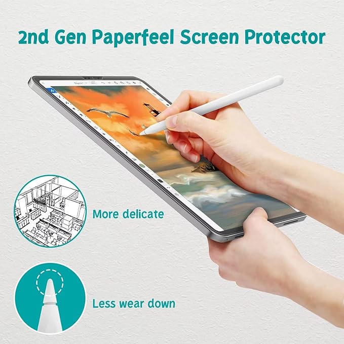 قطعتان من واقي الشاشة بملمس ال - مراجعة Paper Feel Screen Film وسعره