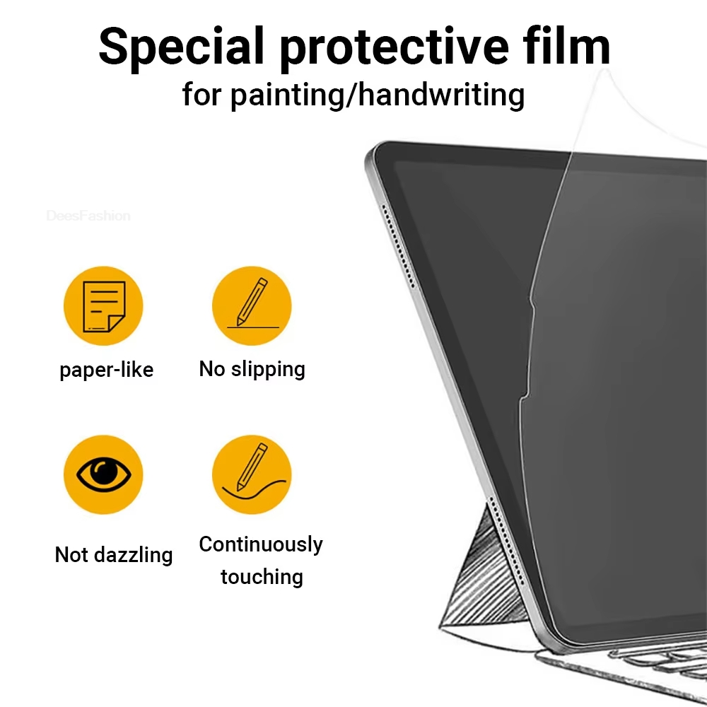 3 قطع من واقي الشاشة بملمس الو - مراجعة Paper Feel Screen Film وسعره