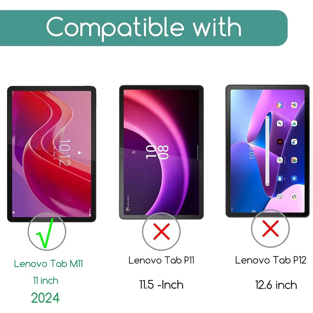2 قطع HD واقي للشاشة مقاوم للخ - مراجعة Lenovo Tablet M11 Accessories وسعره