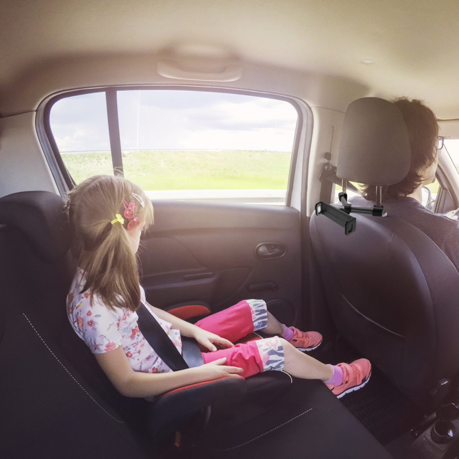 حامل تابلت للسيارة يثبت على مس - مراجعة Tablet Car Mount وسعره