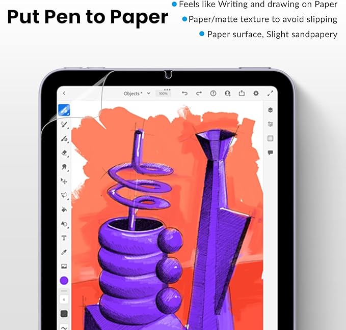 قطعتان من واقي الشاشة الشبيه ب - مراجعة Paper Feel Screen Film وسعره