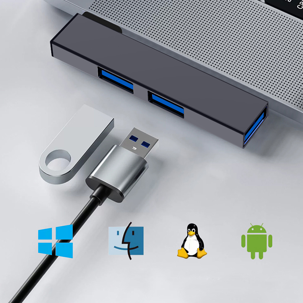 محطة توصيل USB 3 في 1، OTG USB - مراجعة Usb Hub Type C وسعره