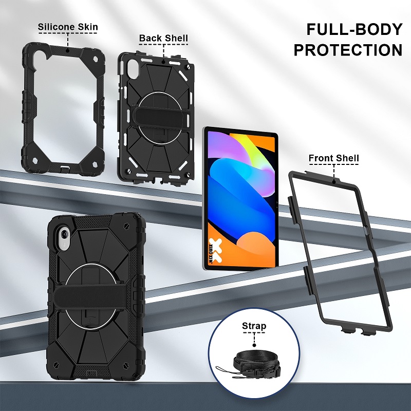 360 °   غطاء متين دوار للأطفال - مراجعة Lenovo Tablet M11 Accessories وسعره