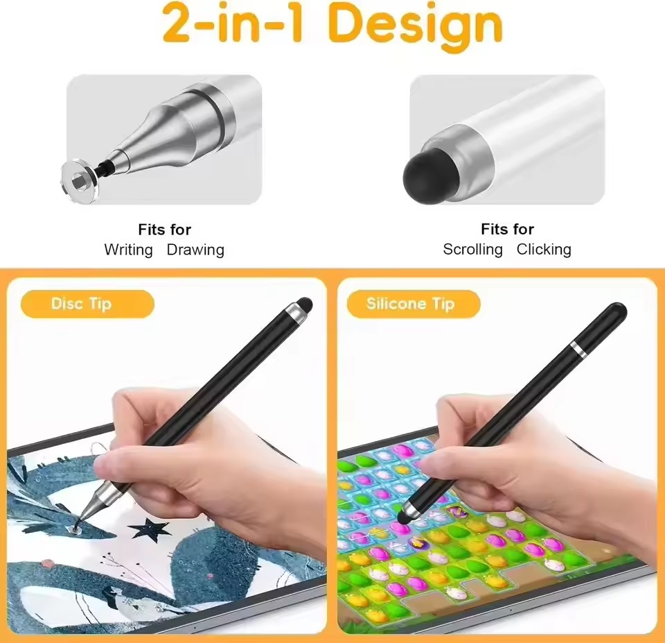 قلم ستايلس عالمي 2 في 1 للأجهز - مراجعة Tablet Accessory وسعره